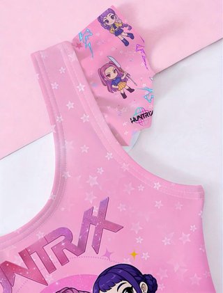Bañador infantil Huntrix con volantes