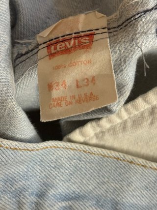 Shorts Levi's Denim Azzurri size W 34 made USA