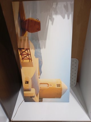 Cuadro 100x50 cm Madera con iluminación led