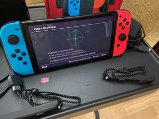 Nintendo Switch OLED Azul/Rojo + microSD 128gb