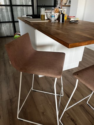 2 Sgabelli da Cucina Imbottiti Rosa