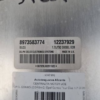 CENTRALITA MOTOR UCE OPEL OPEL COMBO (CORSA C) 2001-2011