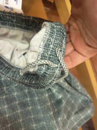 Pantalón corto cuadros verde talla S
