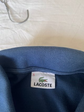 Polo Lacoste manga corta Azul Petróleo Talla 5 L