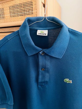 Polo Lacoste manga corta Azul Petróleo Talla 5 L