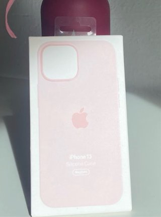 Funda iPhone 13 Rosa Silicona MagSafe