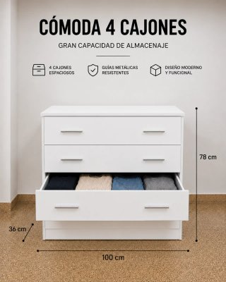 Pack Comoda y Mesilla Dormitorio