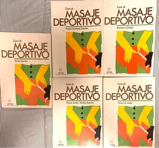 Lote libros curso masaje deportivo