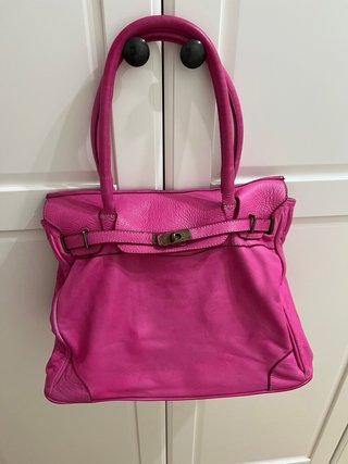 Bolso Piel Lavada Rosa