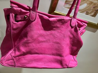 Bolso Piel Lavada Rosa