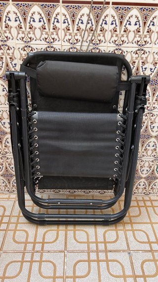 Silla reclinable hamaca playa negra