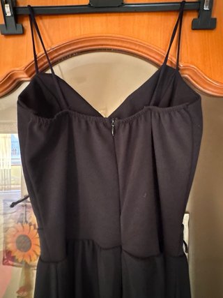 Abito lungo Cherry moda nero taglia unica