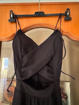 Abito lungo Cherry moda nero taglia unica