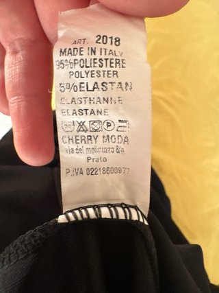 Abito lungo Cherry moda nero taglia unica