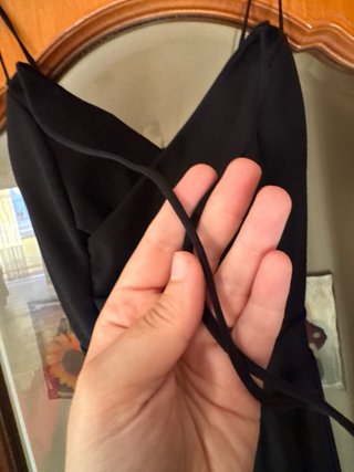 Abito lungo Cherry moda nero taglia unica