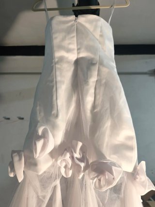 Talla S Vestido fiesta Flores 3D