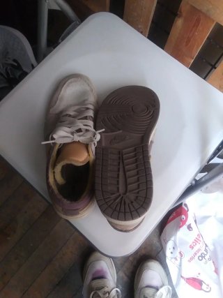 Zapatillas Nike Air Jordan Hombre Beige/Morado