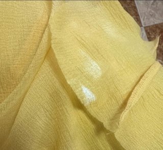 Vestido largo gasa amarillo