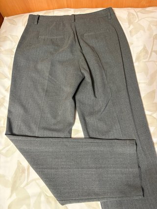 Pantalones de traje grises