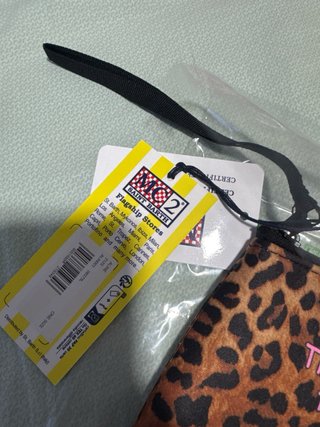 Pochette Saint Barth leopardata rosa