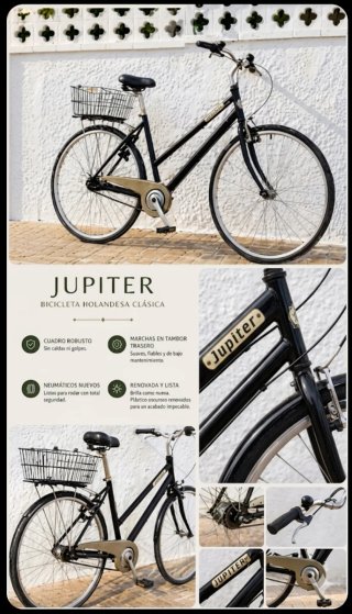 Bicicleta Júpiter con marchas de tambor Rueda 29"