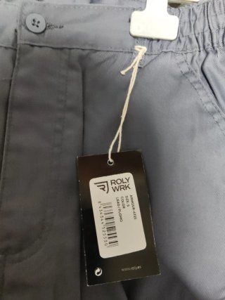 Pantalón corto de trabajo gris
