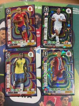 Lote 4 Cromos Panini Limited Edition