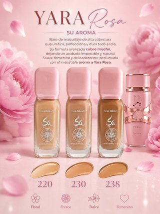 Base de Maquillaje Yara Kiss Beauty