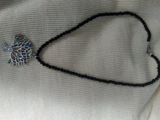 Collar Piedra Volcánica Árbol Vida