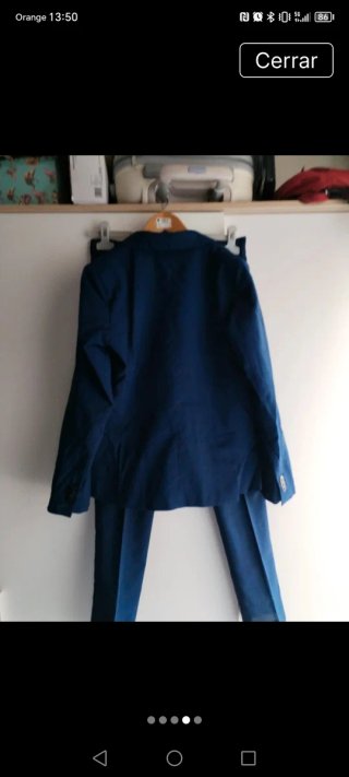 Traje chaqueta niño azul