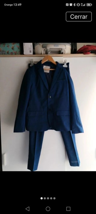 Traje chaqueta niño azul