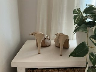 Latouche Zapatos Destalonados Piel Beige Talla 40