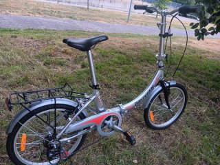 Bicicleta Plegable Boomerang Plata