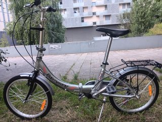 Bicicleta Plegable Boomerang Plata
