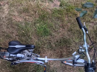 Bicicleta Plegable Boomerang Plata