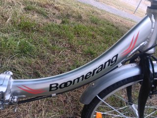Bicicleta Plegable Boomerang Plata