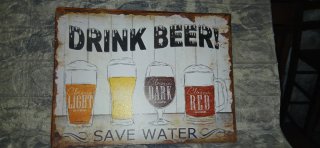 Targa Best Cold More Beer Vintage in metallo