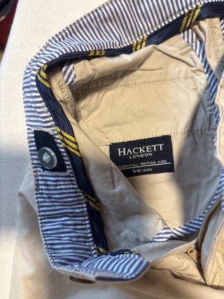 Pantalón corto niño Hacket beige talla 5-6