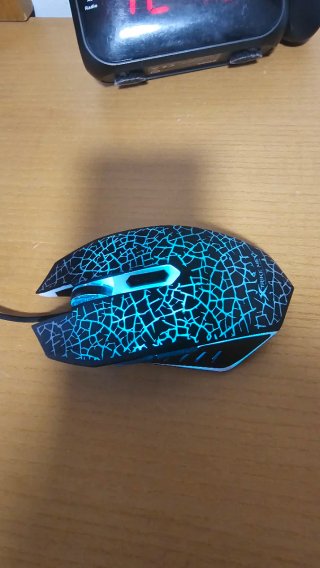 Ratón Gamer Negro y Rojo