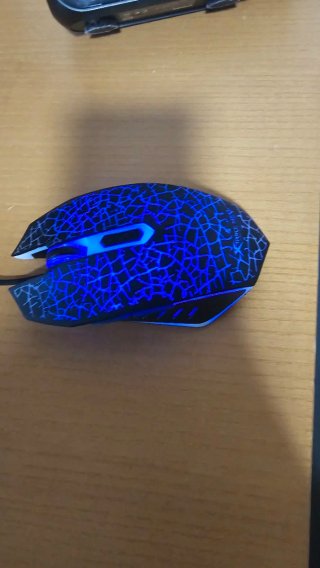 Ratón Gamer Negro y Rojo