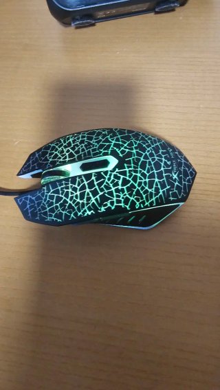 Ratón Gamer Negro y Rojo