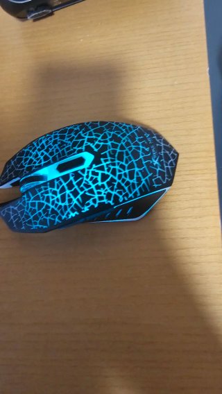 Ratón Gamer Negro y Rojo