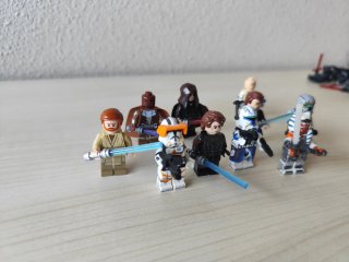 Lote 9 minifigure LEGO compatibili con Star Wars