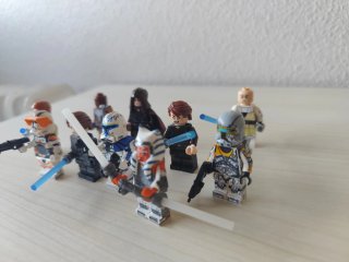 Lote 9 minifigure LEGO compatibili con Star Wars