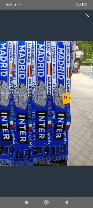 Bufanda Inter Leyendas Madrid 2026