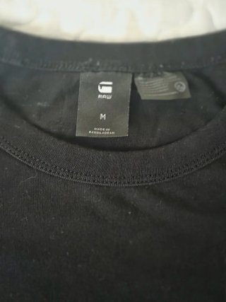 Polo G-Star Raw Manga Larga Negro Talla M