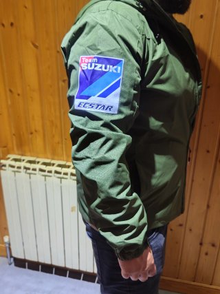 Chaqueta Suzuki Impermeable Verde