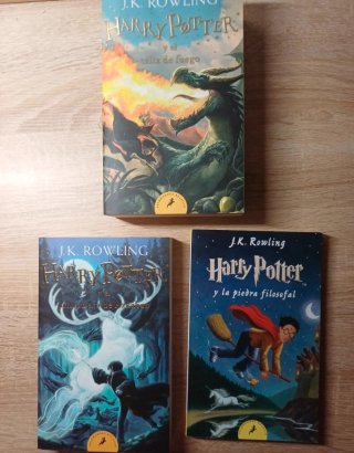 3 libros de Harry Potter