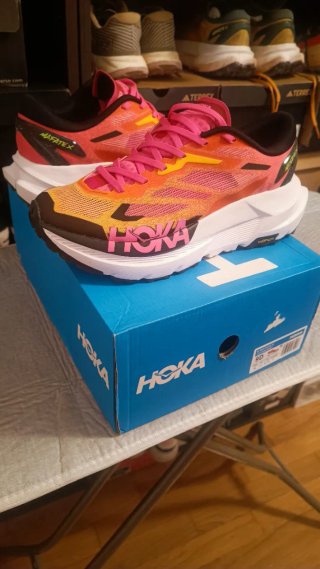 Hoka Mafate X Naranja/Rosa