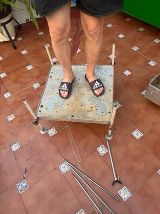 Asiento pesca con almacenaje y plataforma